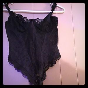 Victoria’s Secret  sexy black lace teddy 36c